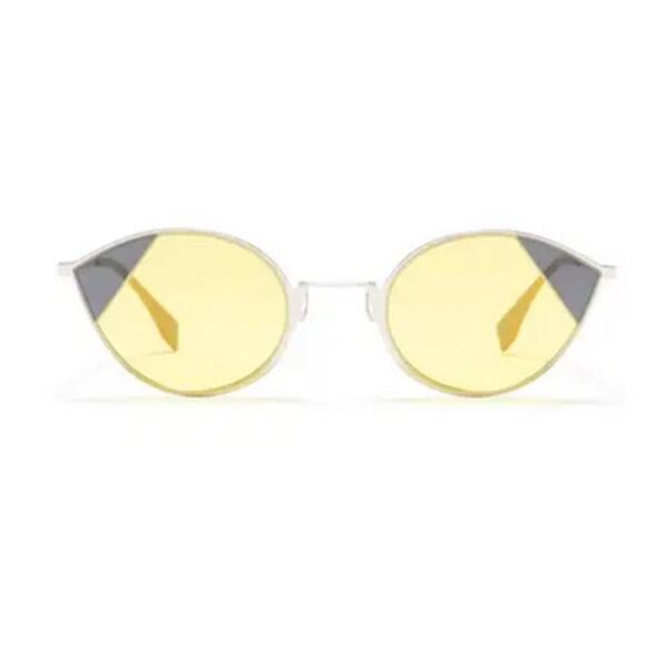 Fendi 51mm Cat Eye Sunglasses yellow - Picture 1 of 12